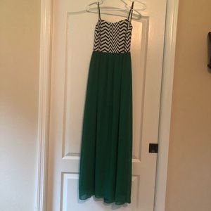 Strapless maxi dress
